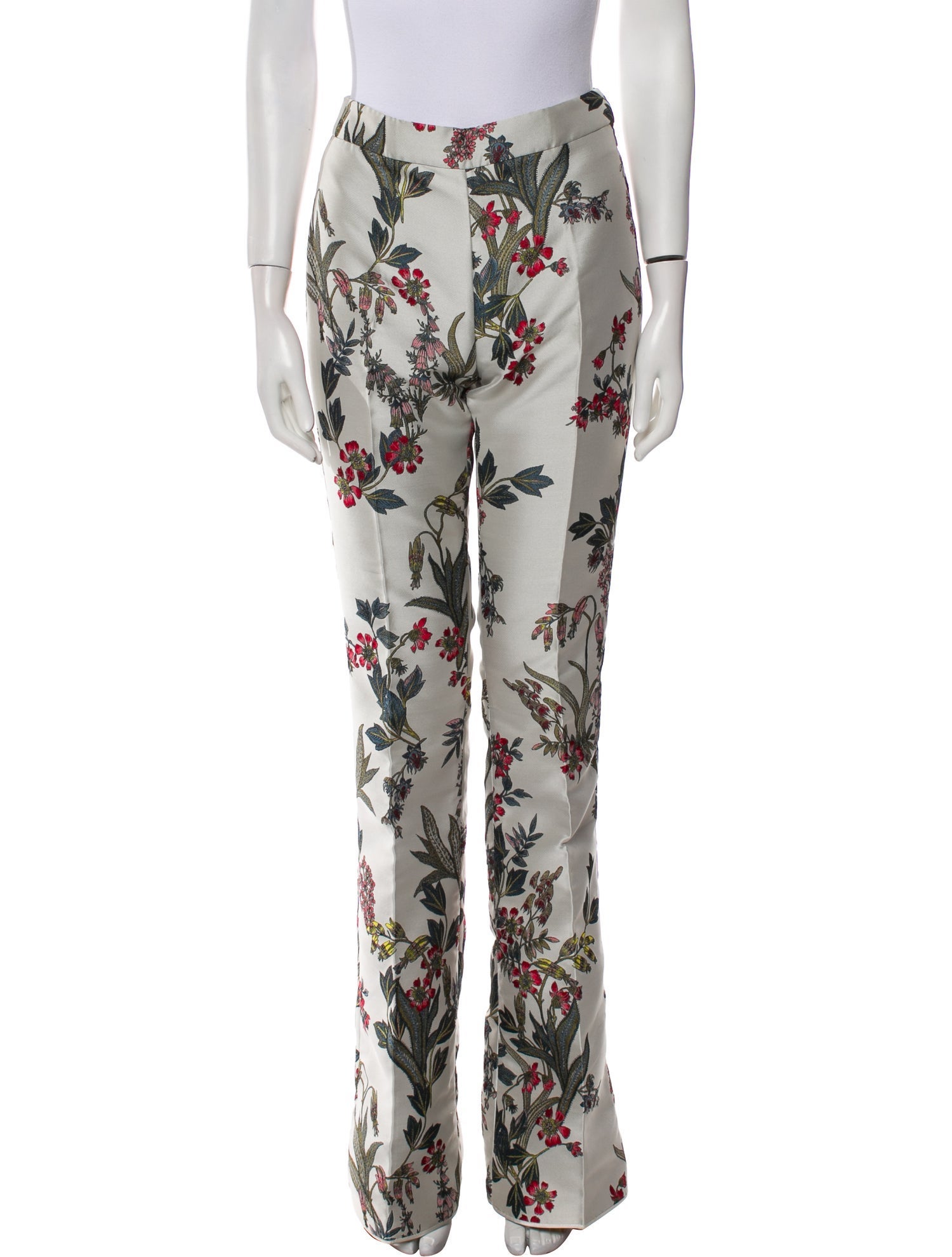 Giambattista Valli Floral Print Wide Leg Pants