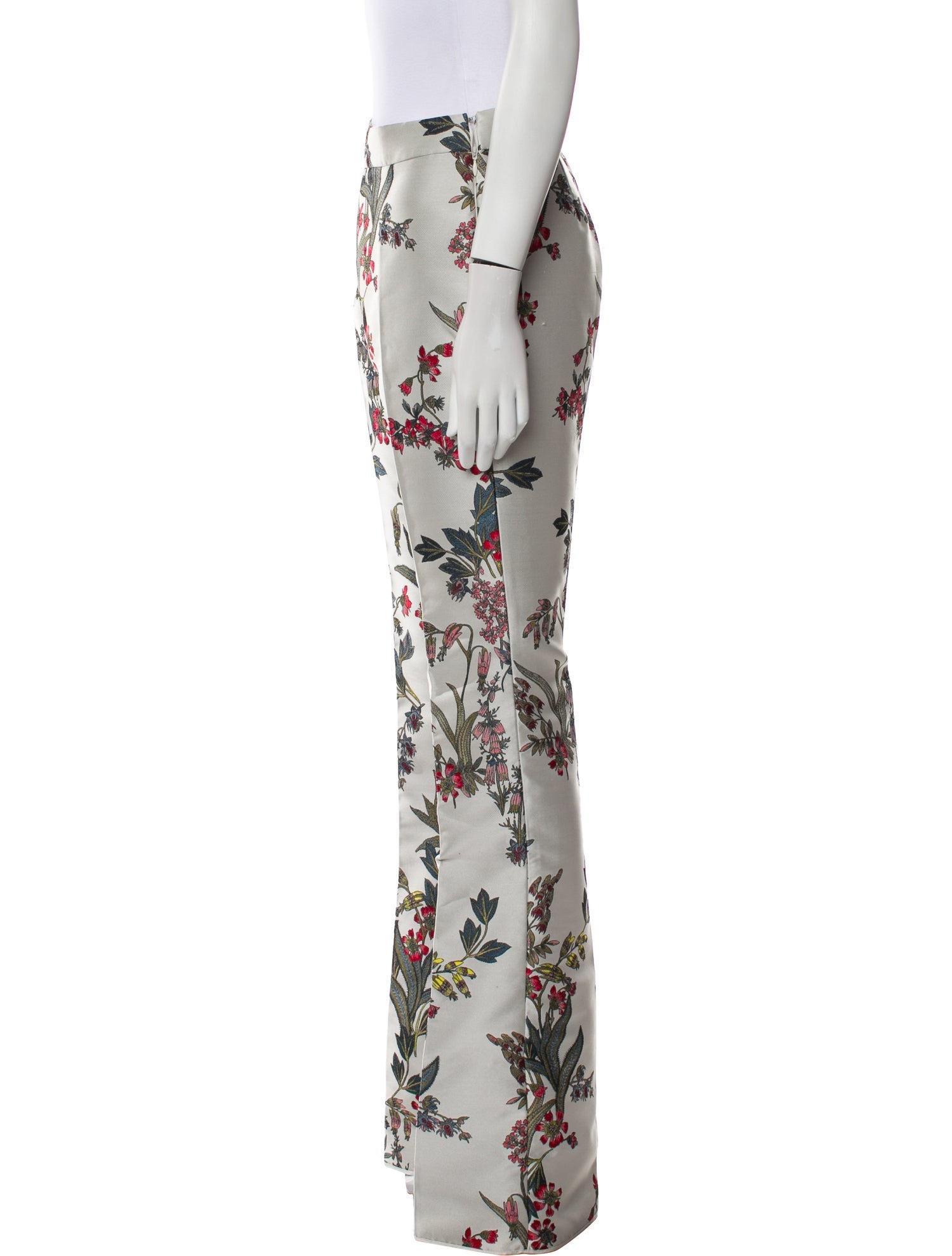 Giambattista Valli Floral Print Wide Leg Pants