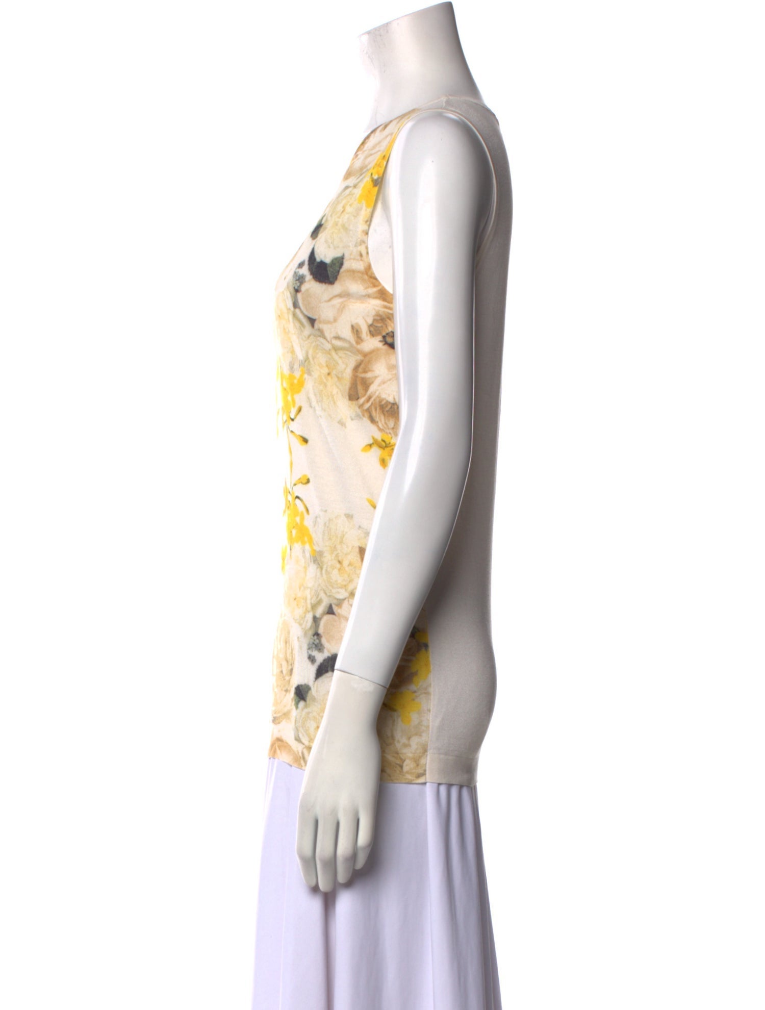Giambattista Valli Silk Floral Print Top