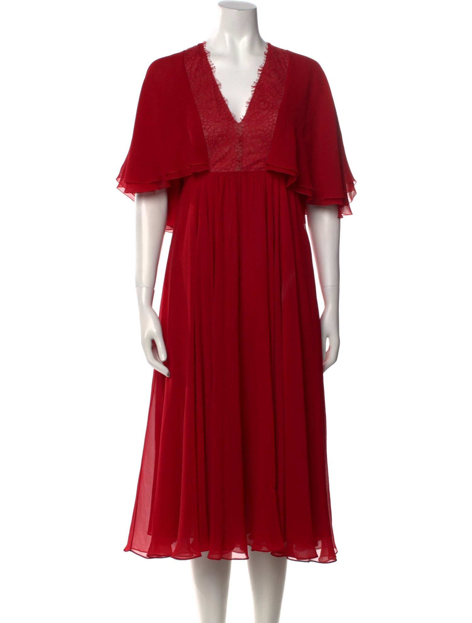 Giambattista Valli Silk Midi Length Dress