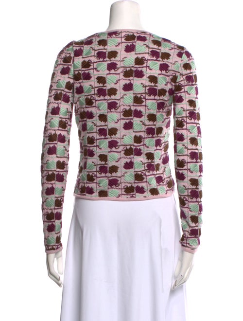 Giambattista Valli Printed Crew Neck Crop Top