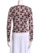 Giambattista Valli Printed Crew Neck Crop Top