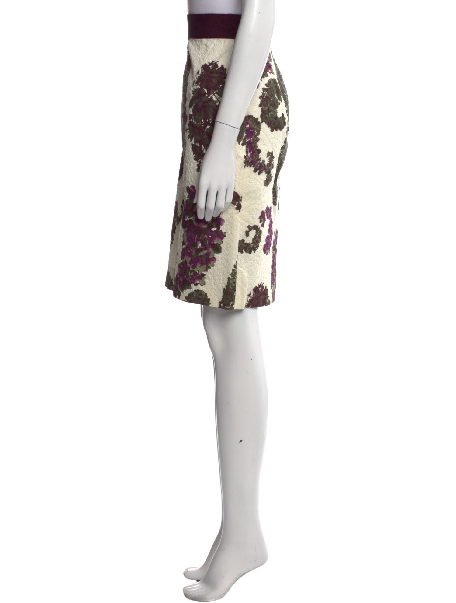 Giambattista Valli Printed Knee-Length Skirt