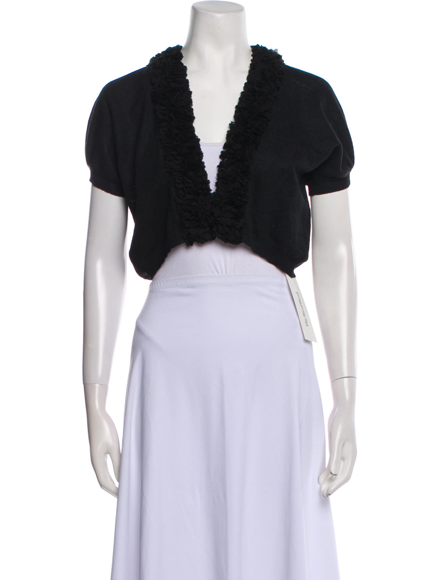 Giambattista Valli Silk V-Neck Sweater