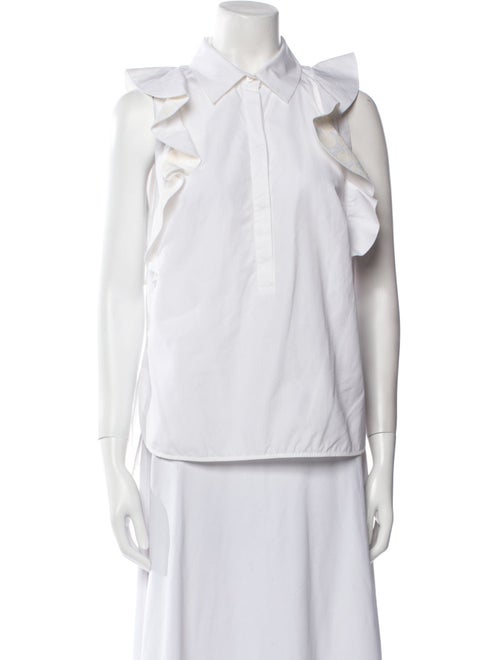 Giambattista Valli Sleeveless Button-Up Top