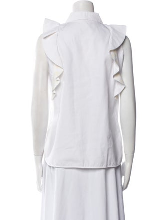 Giambattista Valli Sleeveless Button-Up Top