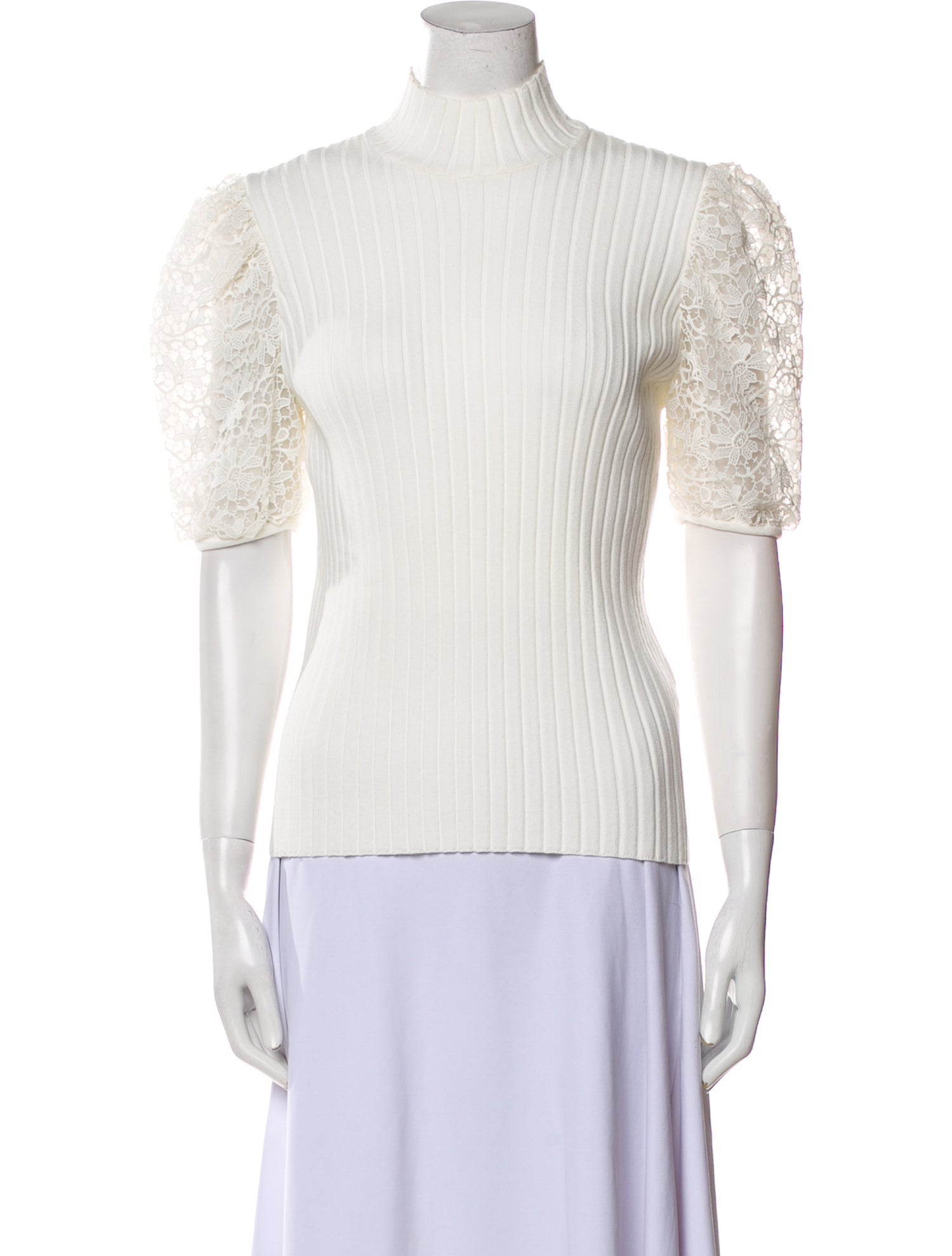 Giambattista Valli 2017 Mock Neck Top