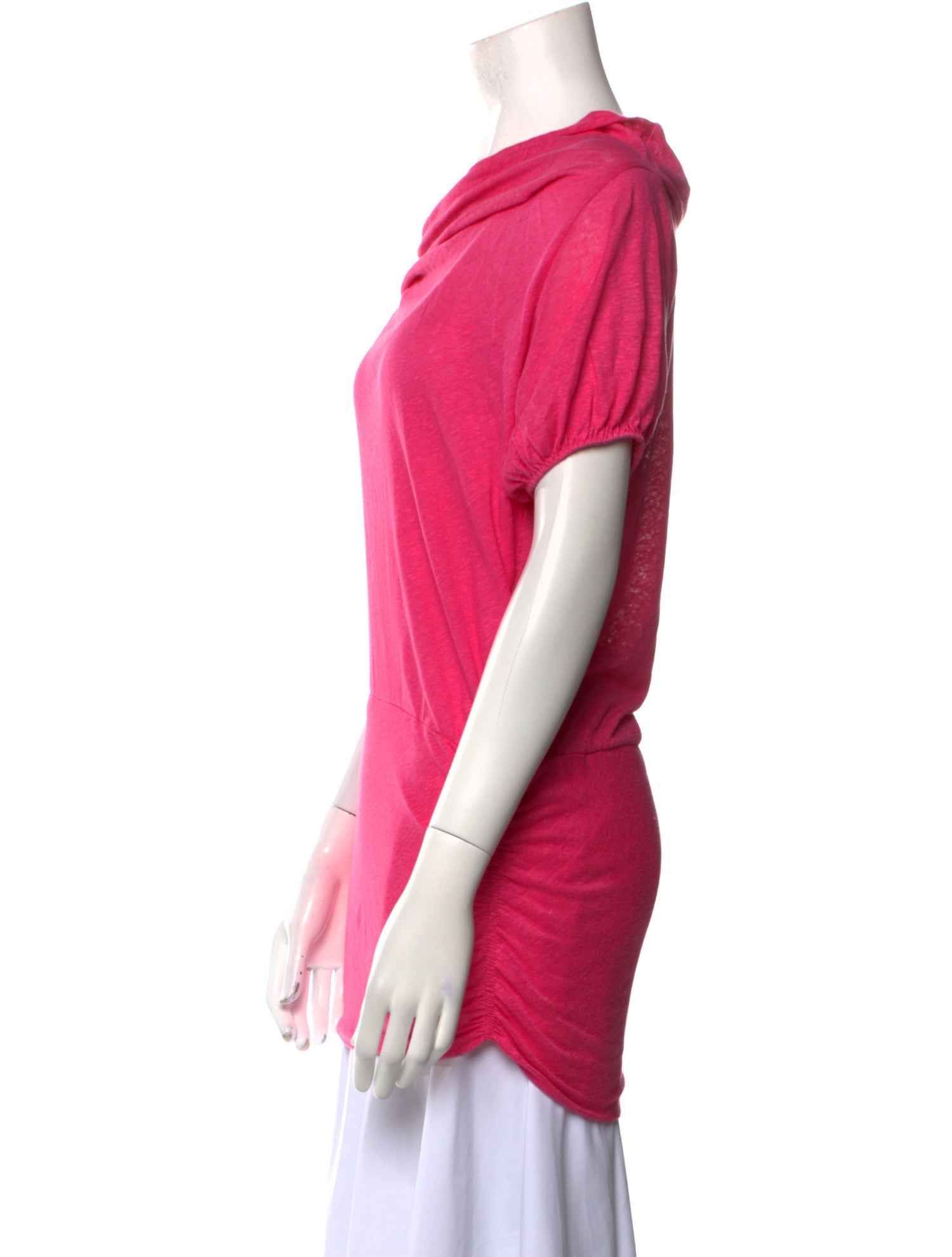 Giambattista Valli Linen Bateau Neckline Tunic