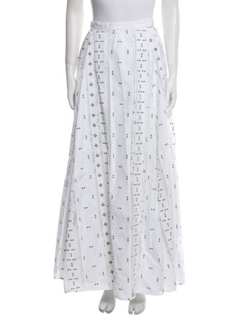 Giambattista Valli Polka Dot Print Long Skirt
