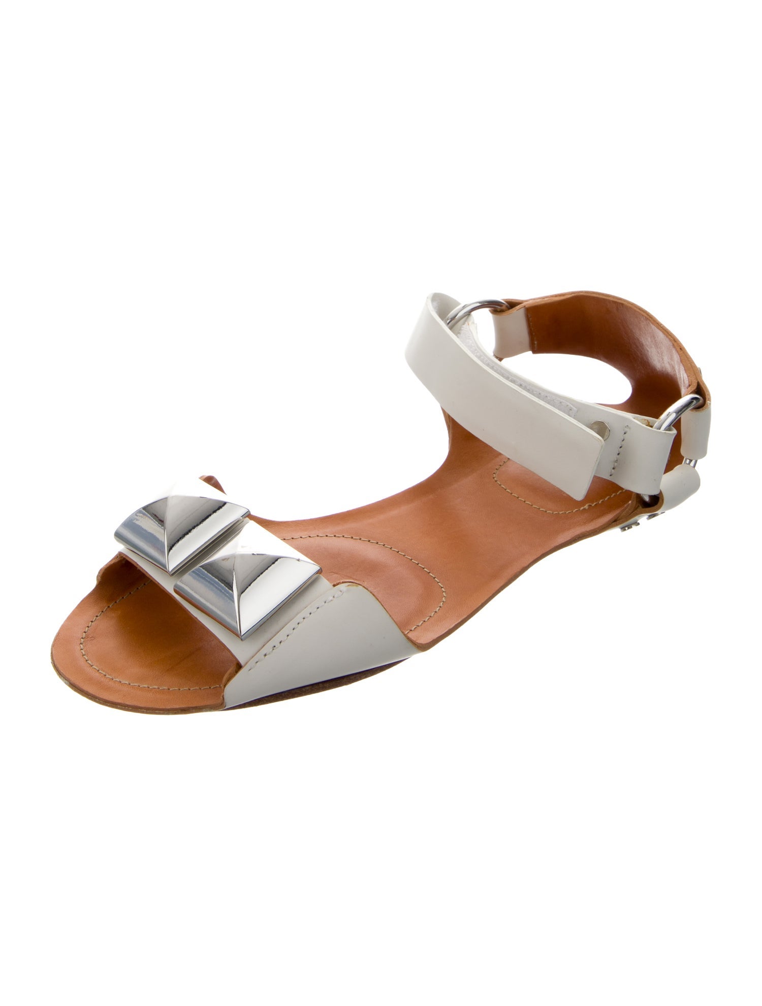 Giambattista Valli Leather Studded Accents Sandals