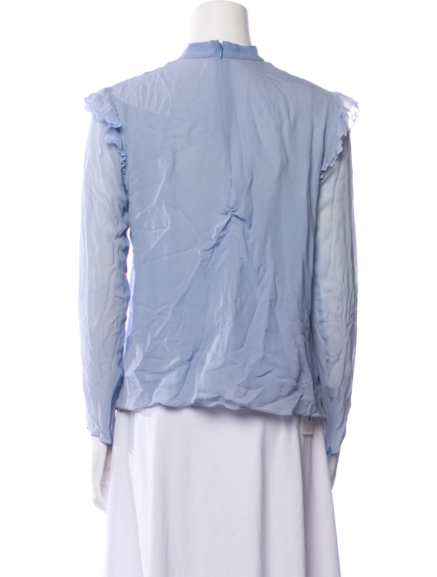 Giambattista Valli Silk Tie Neck Blouse