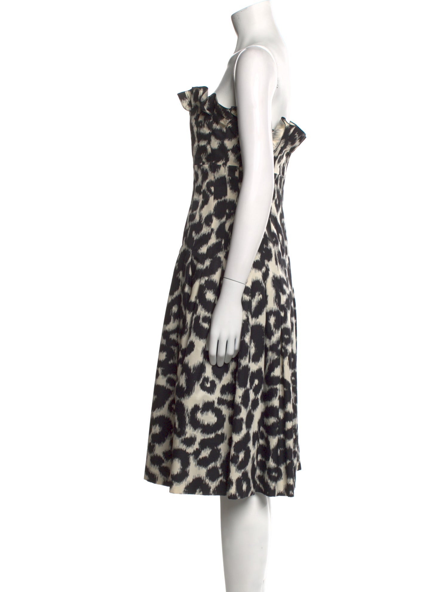 Giambattista Valli Animal Print Mini Dress