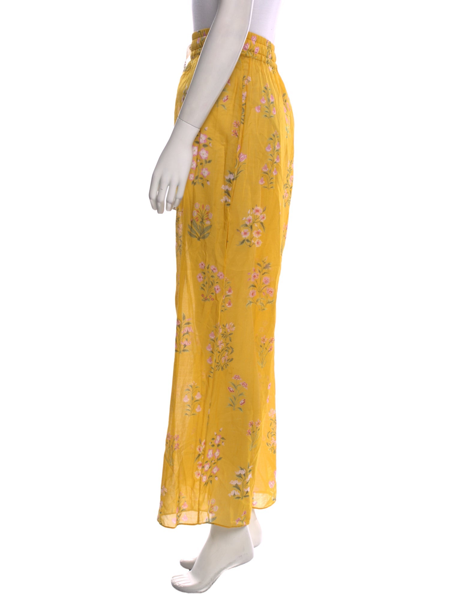Giambattista Valli Floral Print Wide Leg Pants