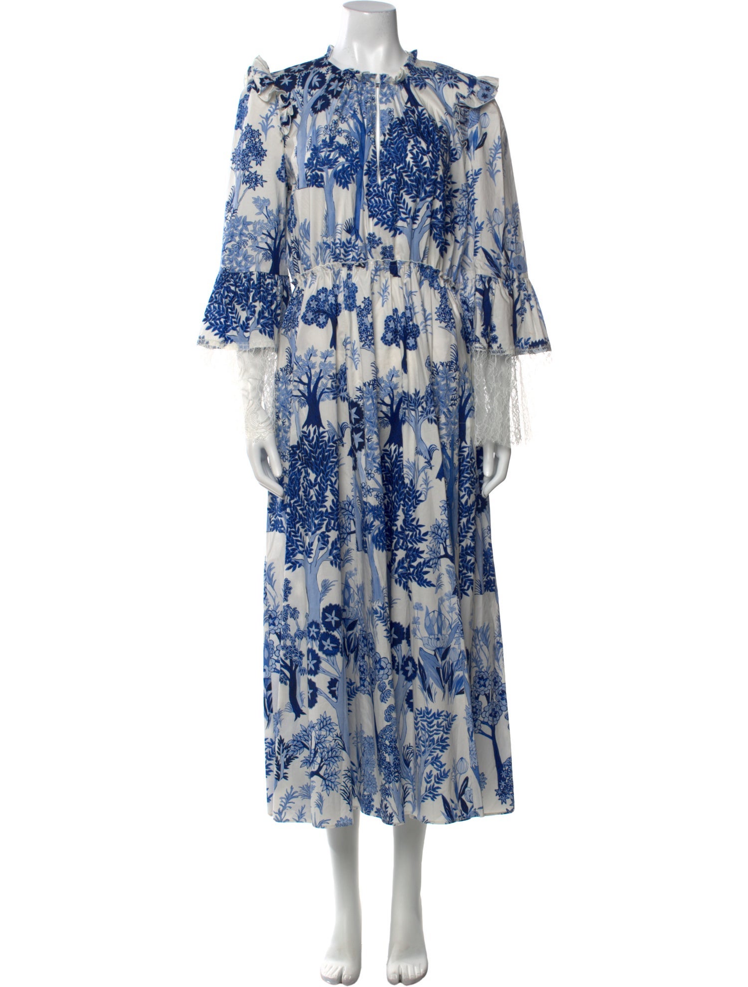 Giambattista Valli Floral Print Long Dress