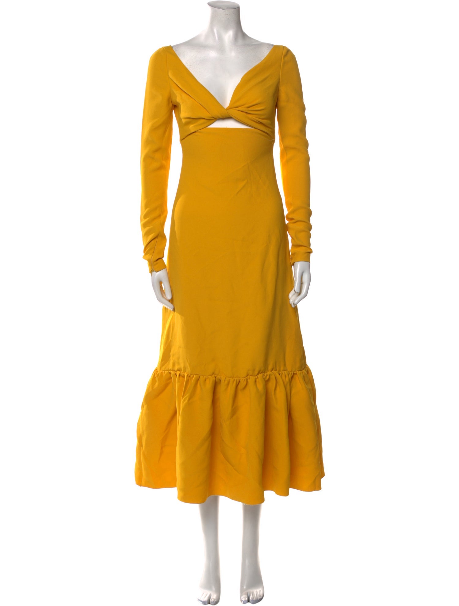 Giambattista Valli V-Neck Midi Length Dress