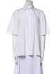 Giambattista Valli Short Sleeve Button-Up Top