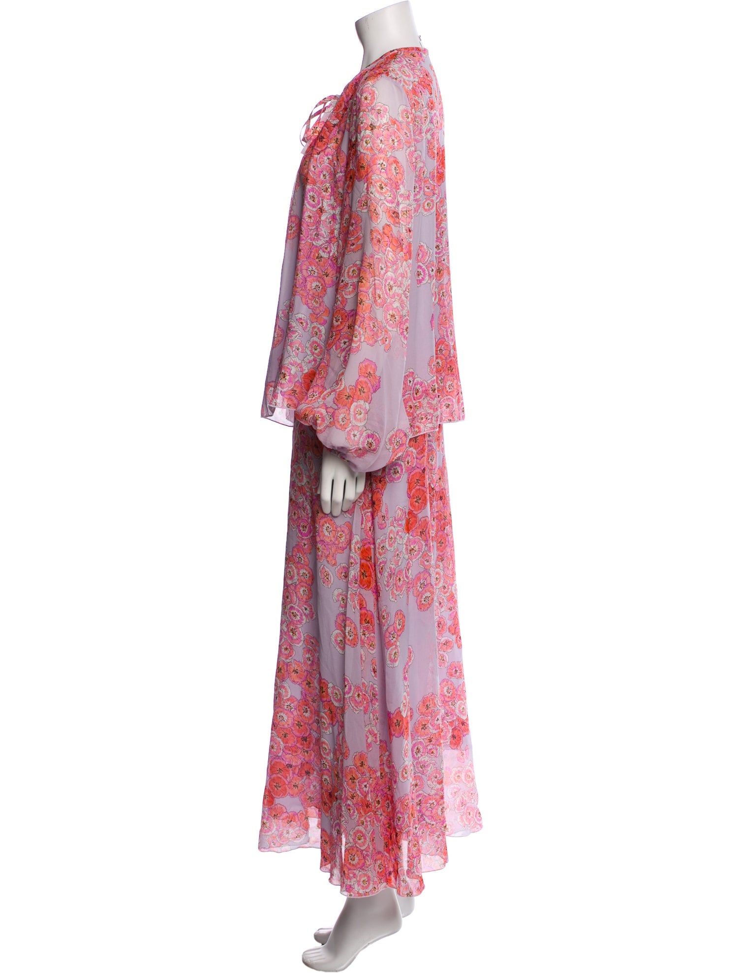 Giambattista Valli Silk Floral Print Skirt Set