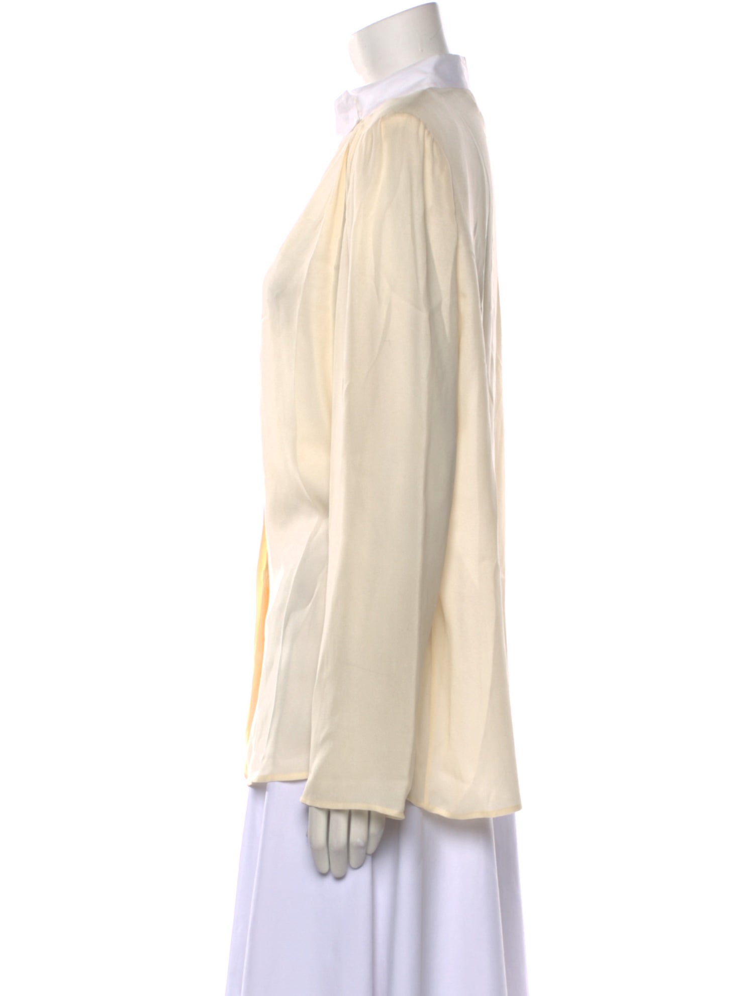 Giambattista Valli Silk Mock Neck Blouse