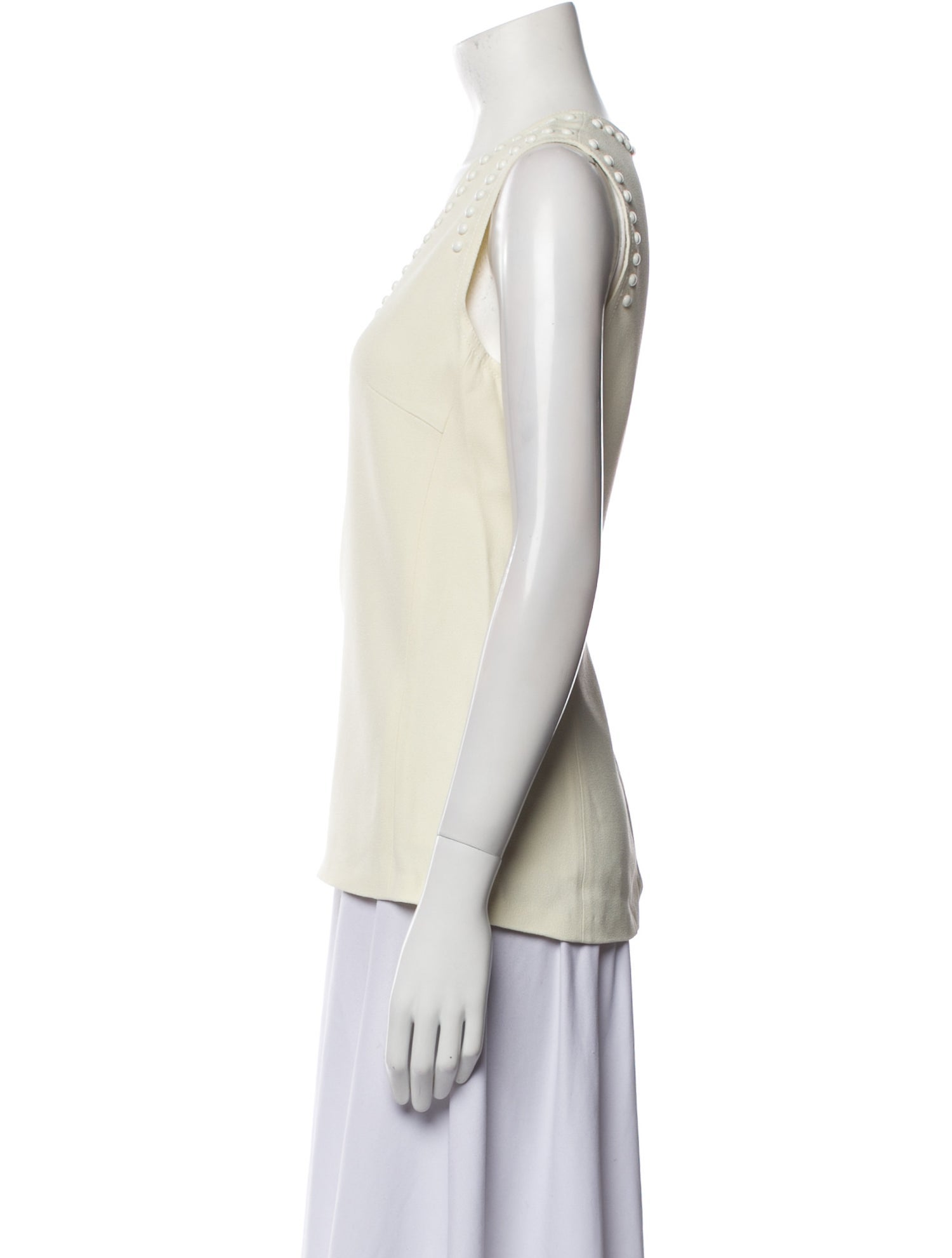 Giambattista Valli Scoop Neck Sleeveless Top