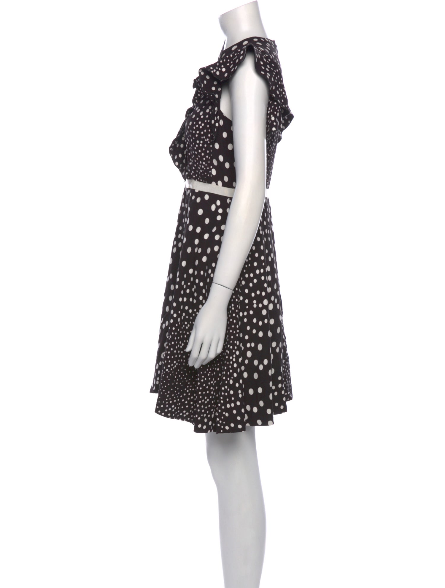 Giambattista Valli Polka Dot Print Mini Dress