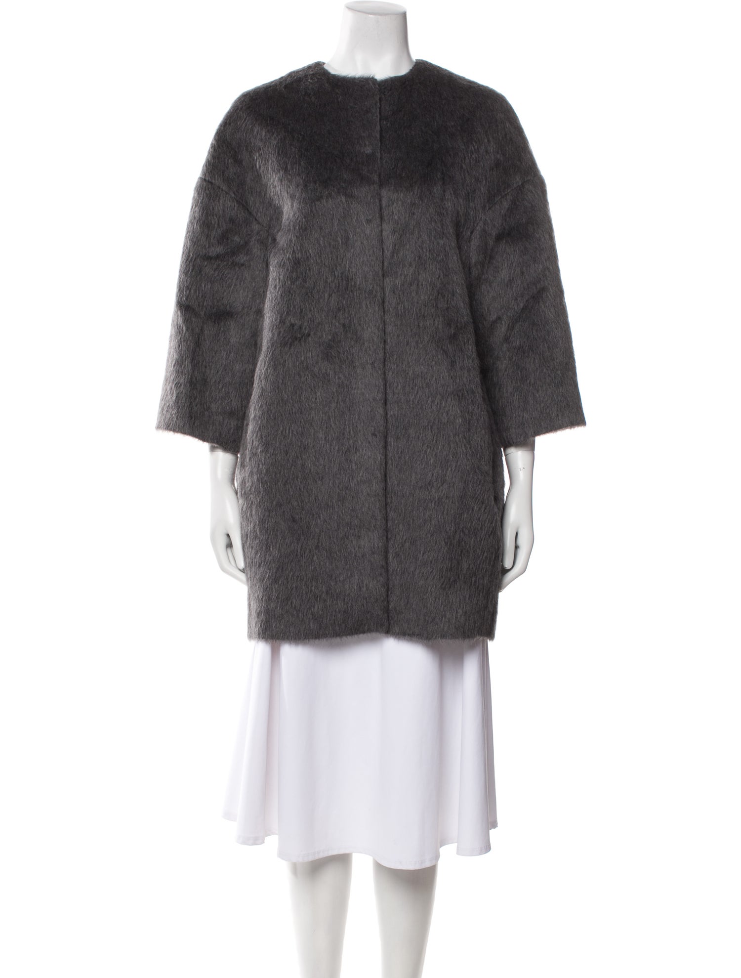 Giambattista Valli Llama Faux Fur Coat