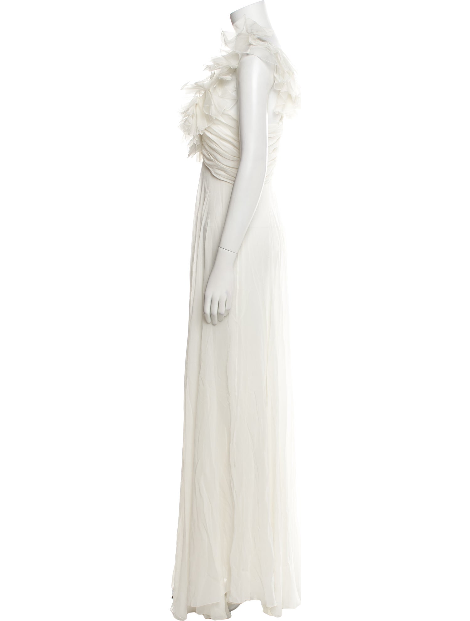 Giambattista Valli Square Neckline Long Dress
