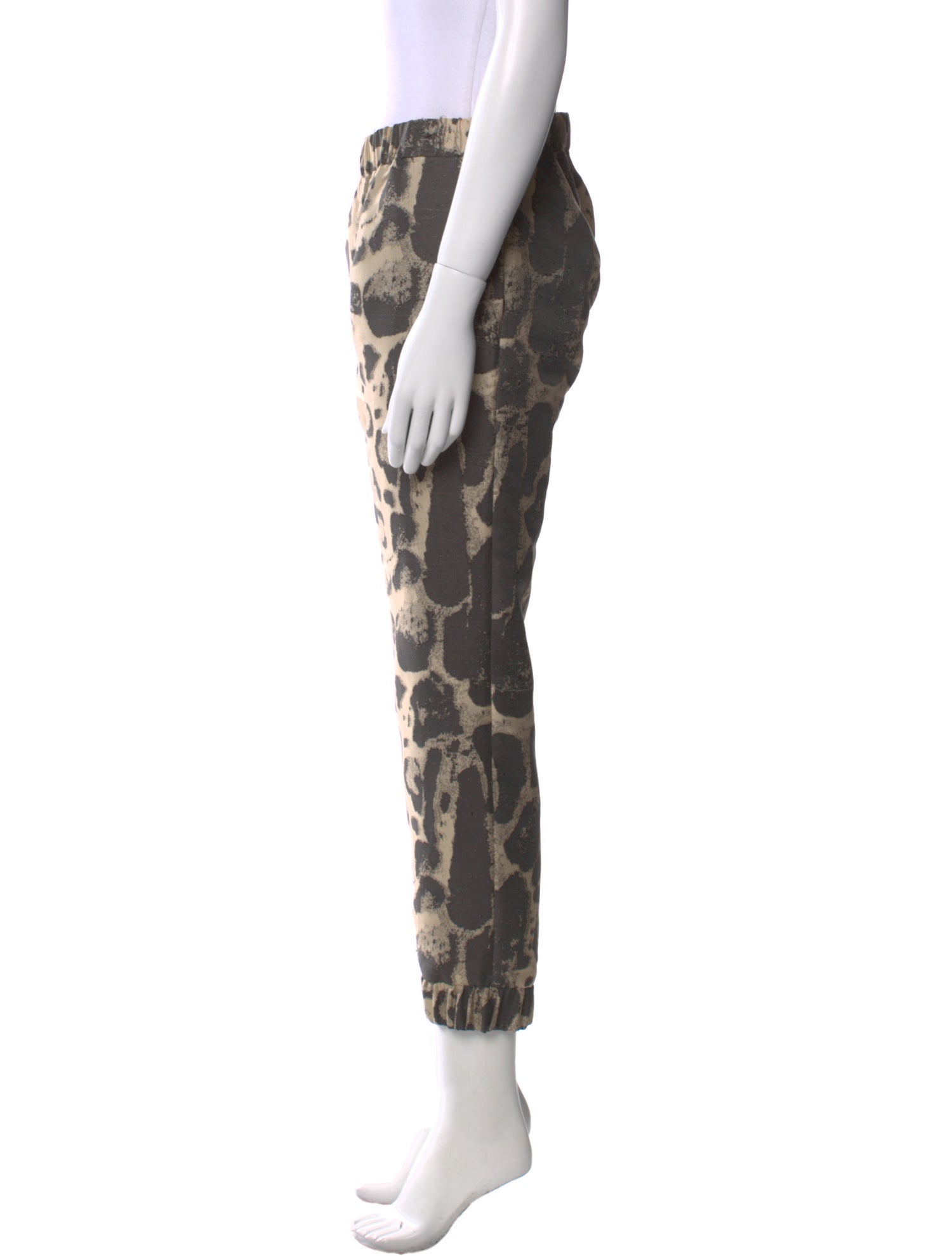 Giambattista Valli Animal Print Straight Leg Pants