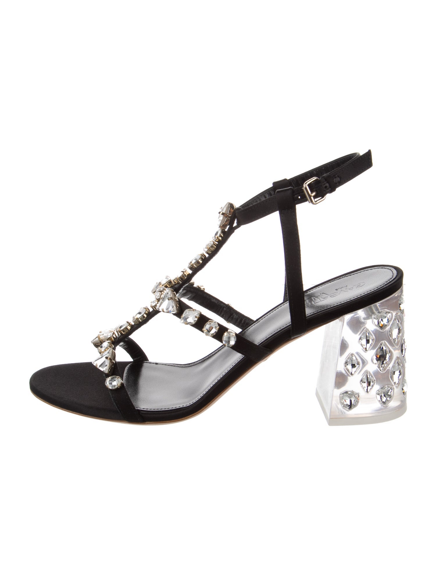 Giambattista Valli Satin T-Strap Sandals w/ Tags