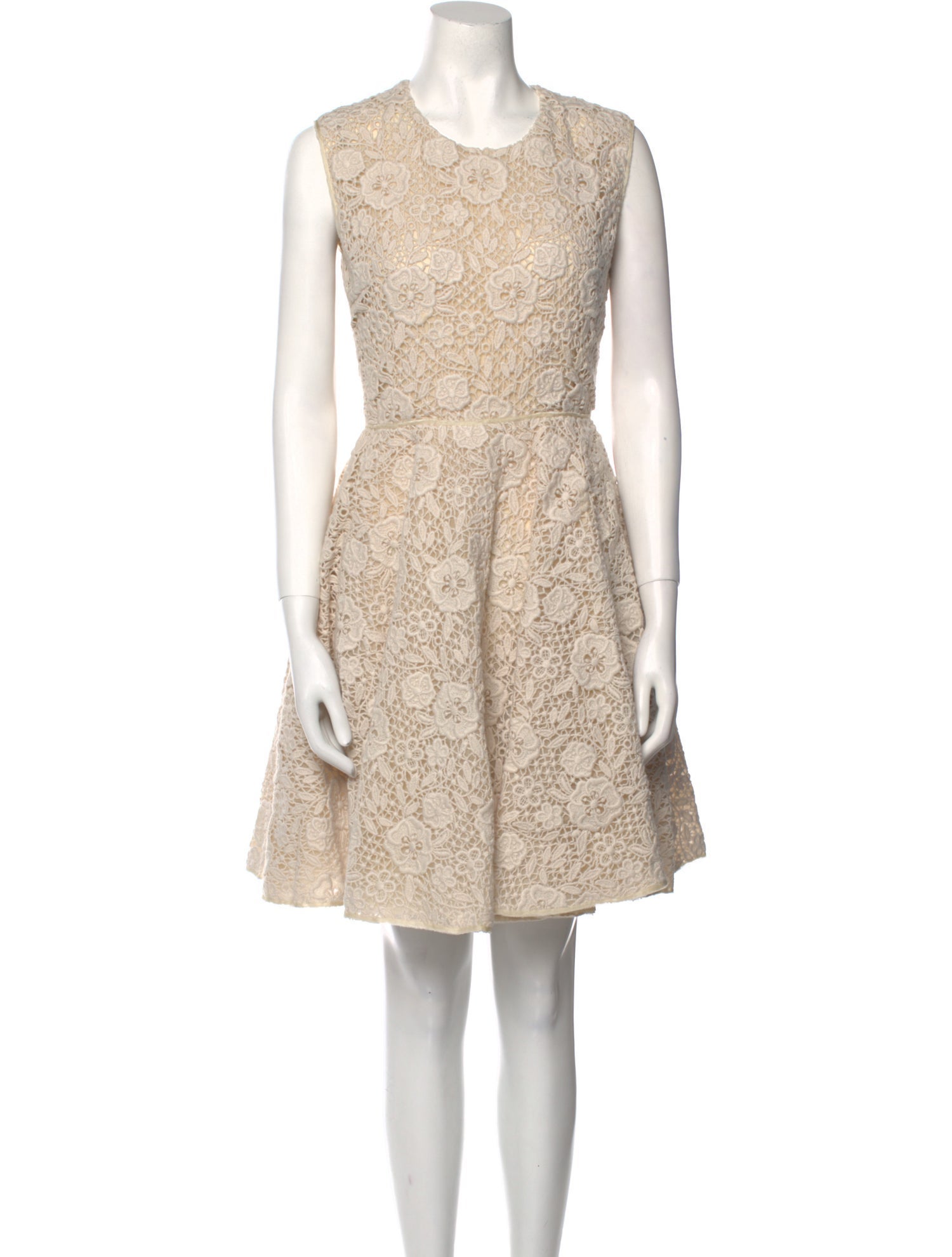 Giambattista Valli Lace Pattern Mini Dress
