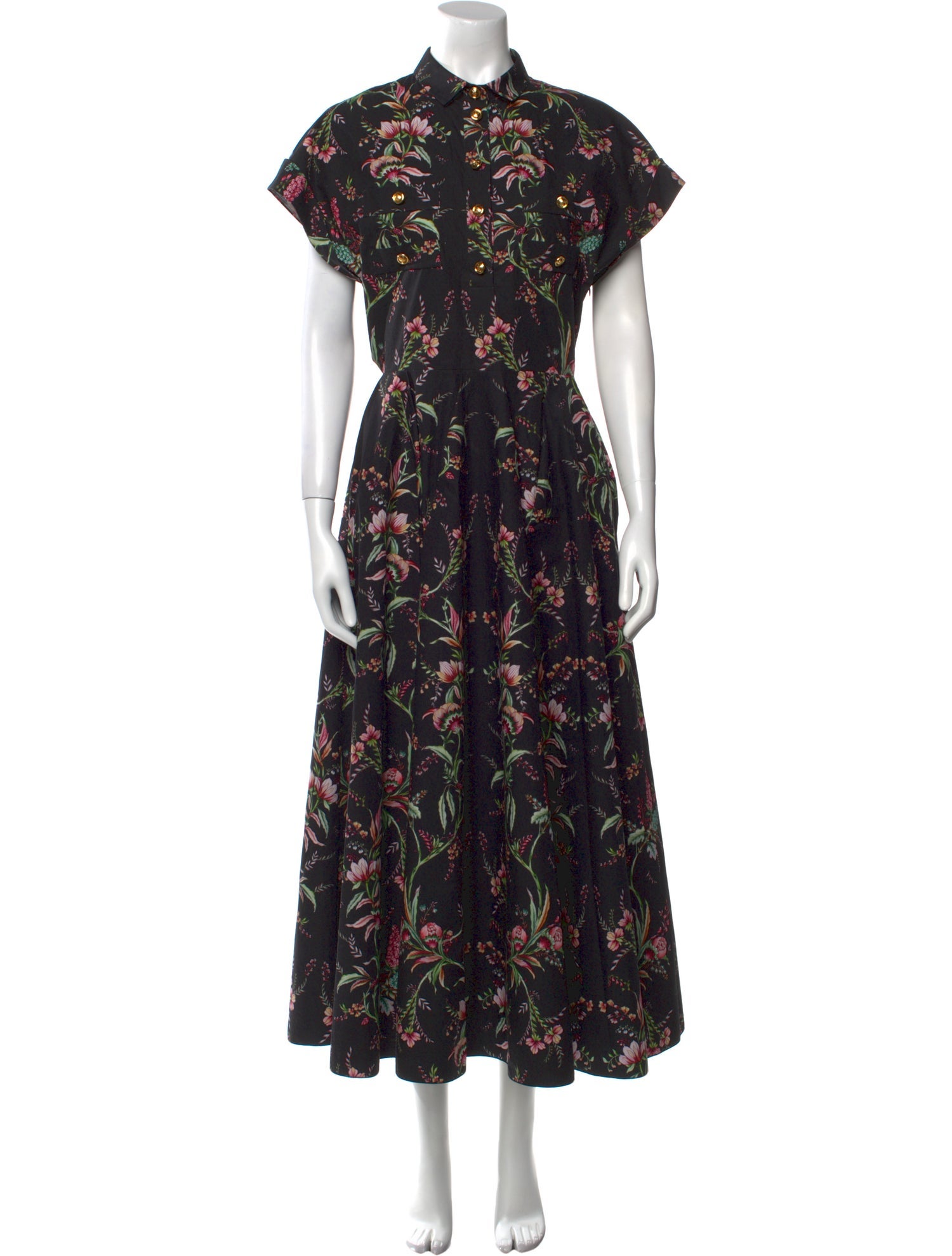 Giambattista Valli Floral Print Long Dress