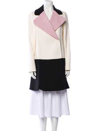 Giambattista Valli Colorblock Pattern Coat