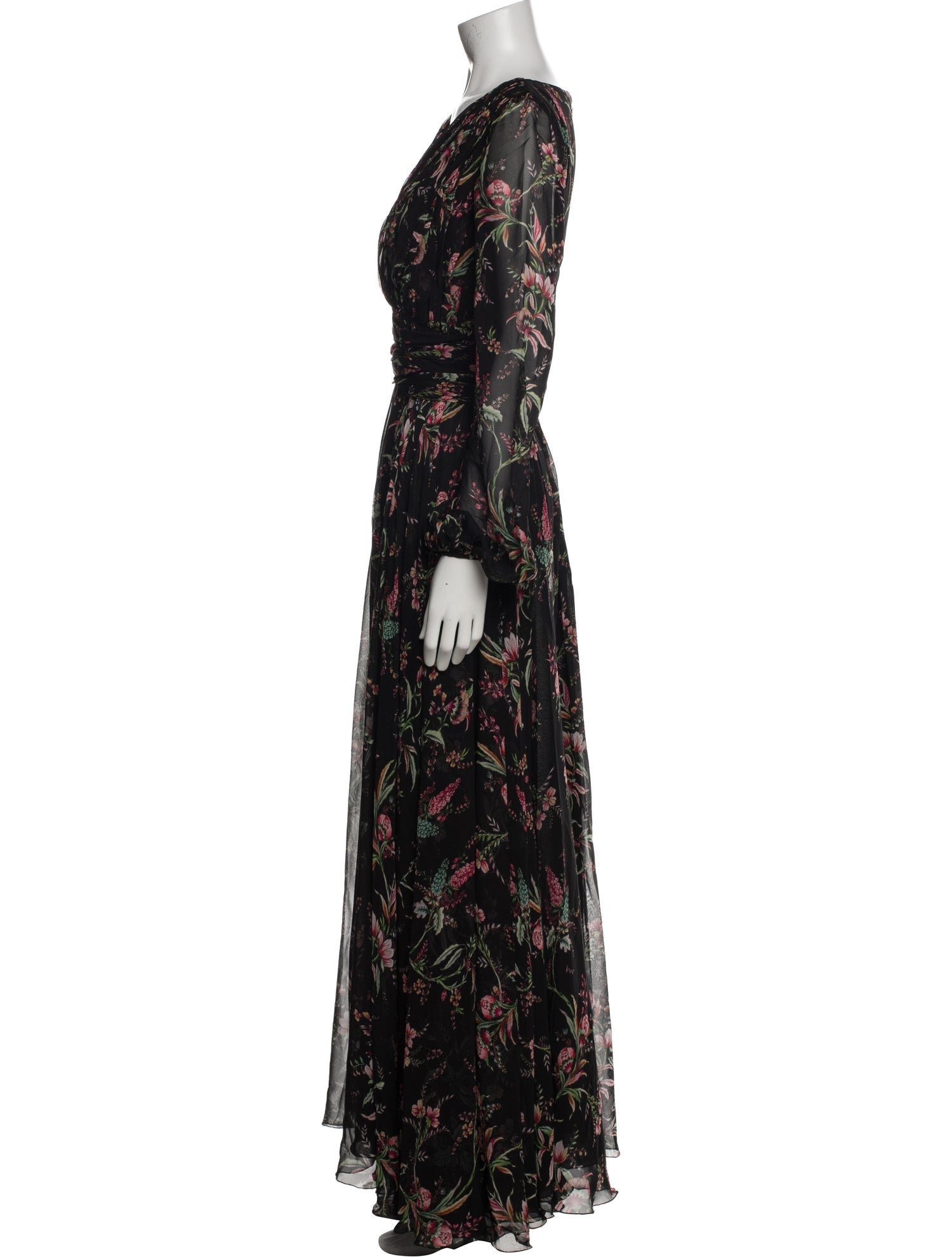Giambattista Valli Floral Print Long Dress