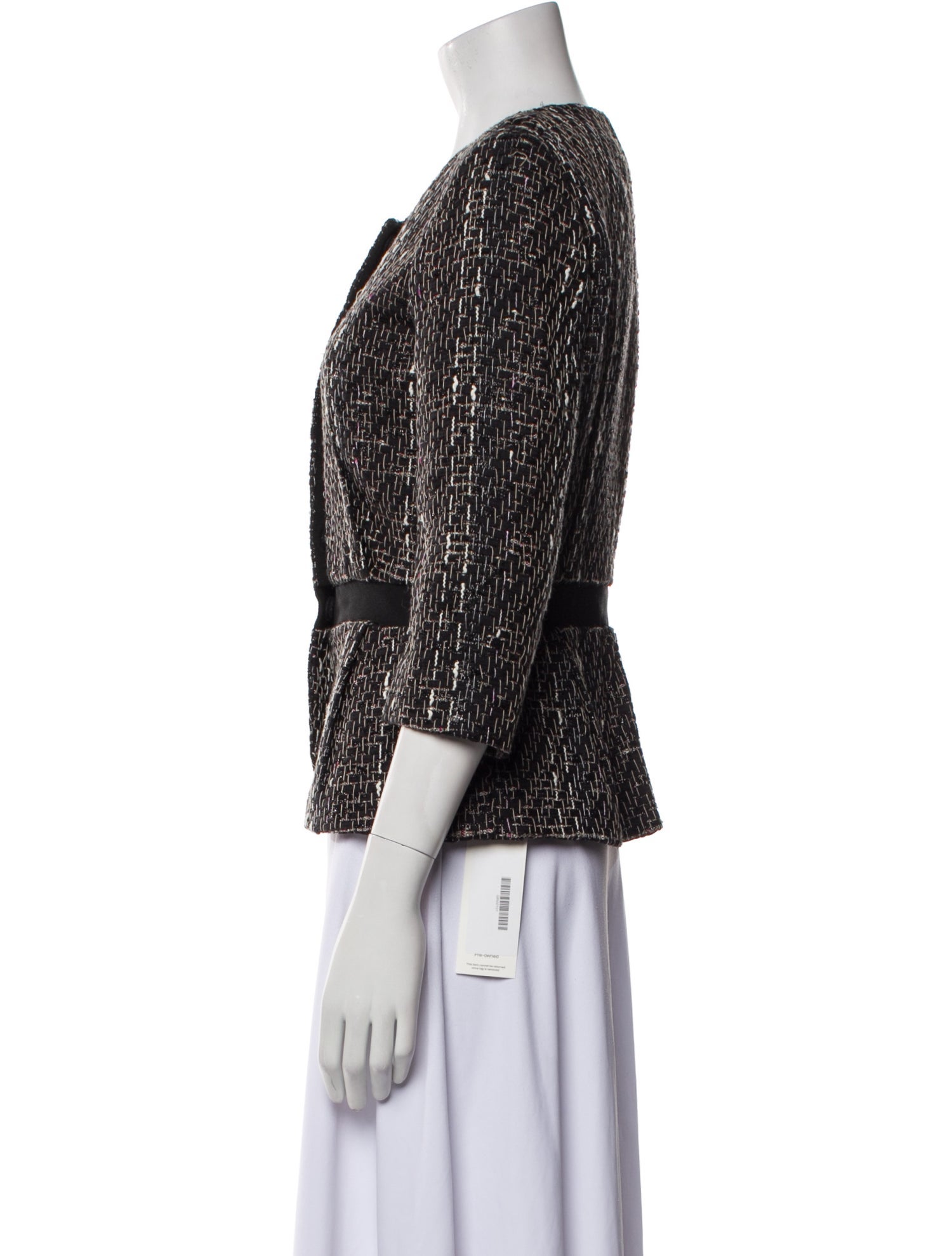 Giambattista Valli Tweed Pattern Evening Jacket