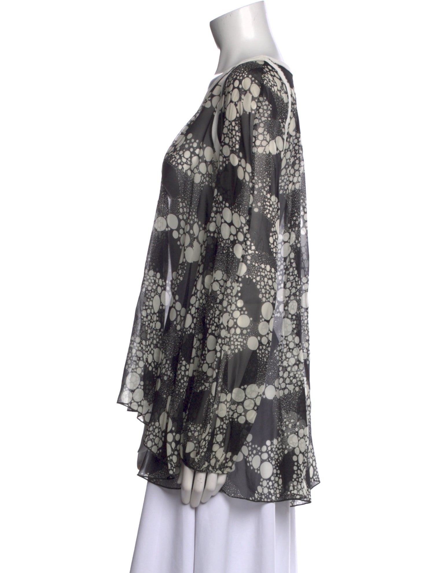 Giambattista Valli Silk Printed Blouse