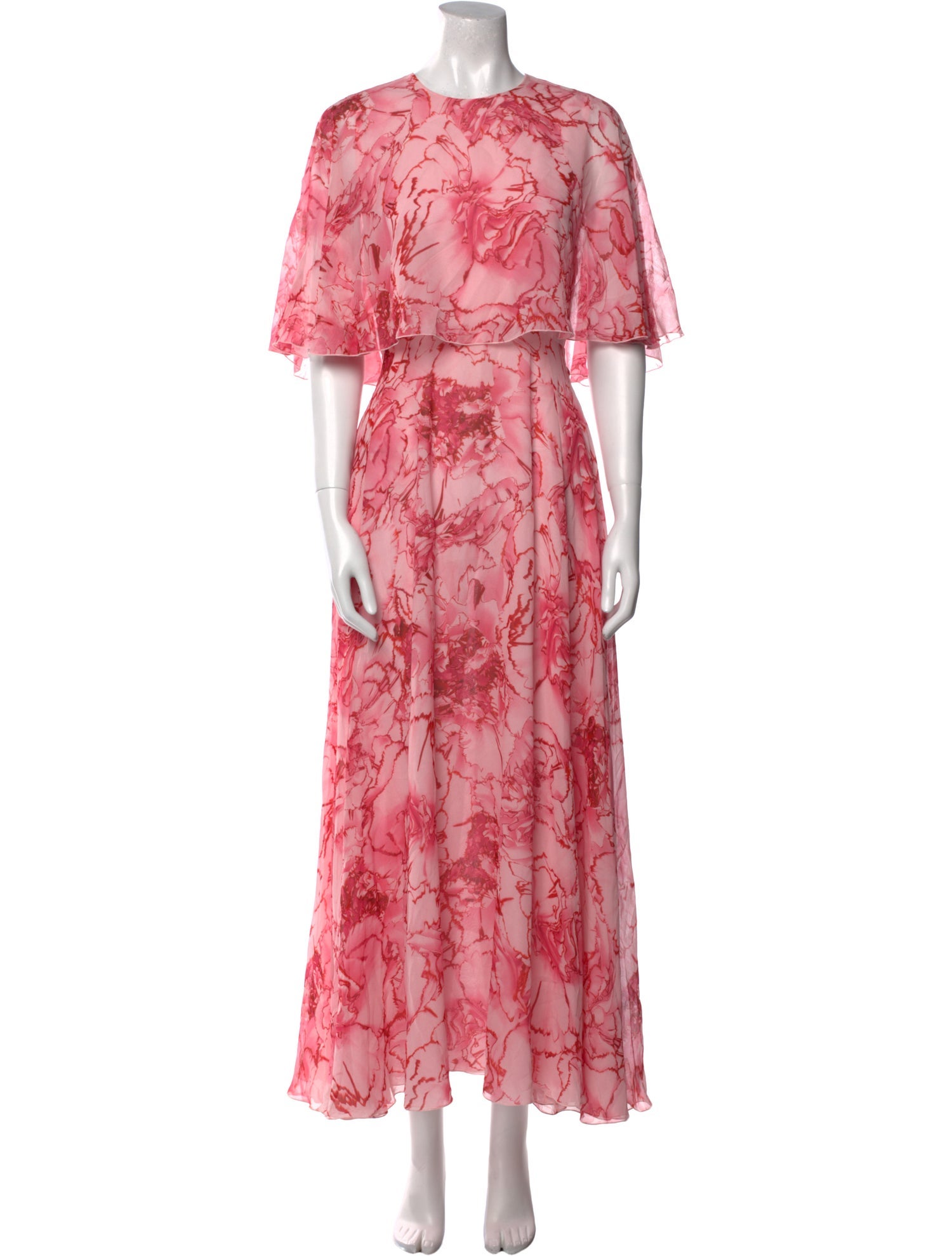 Giambattista Valli Floral Print Long Dress