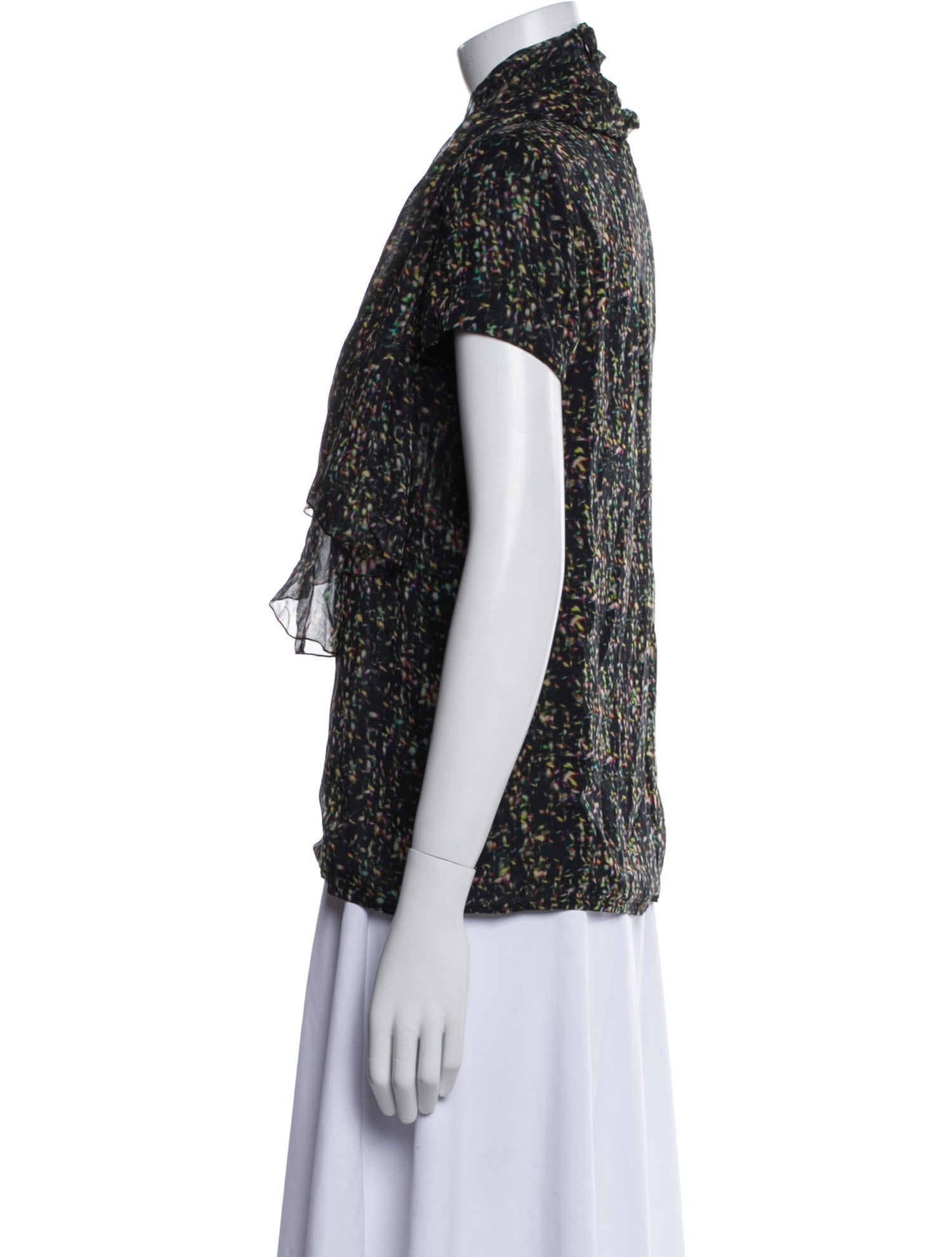 Giambattista Valli Silk Printed Blouse