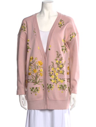 Giambattista Valli Silk Floral Print Sweater