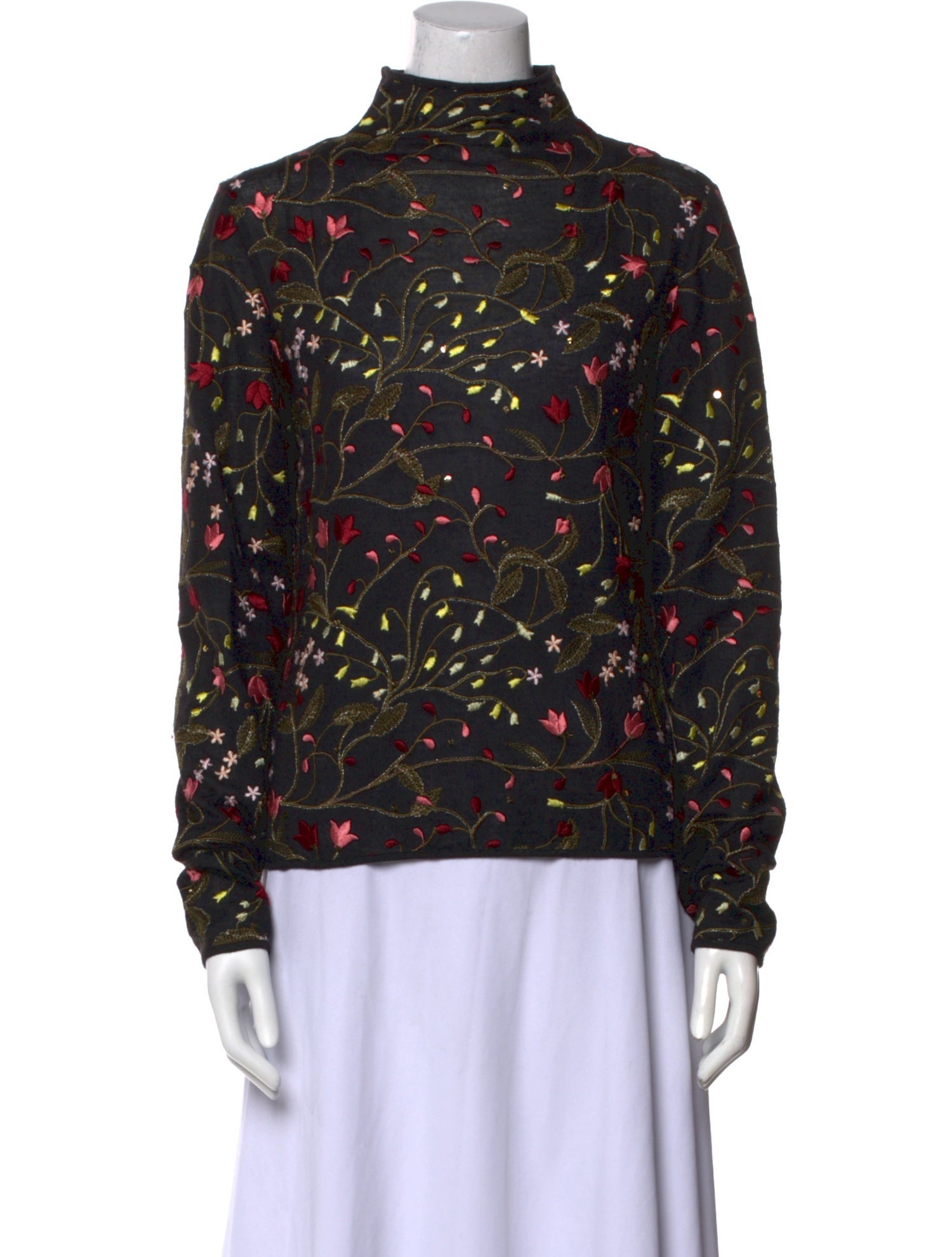 Giambattista Valli Cashmere Printed Sweater