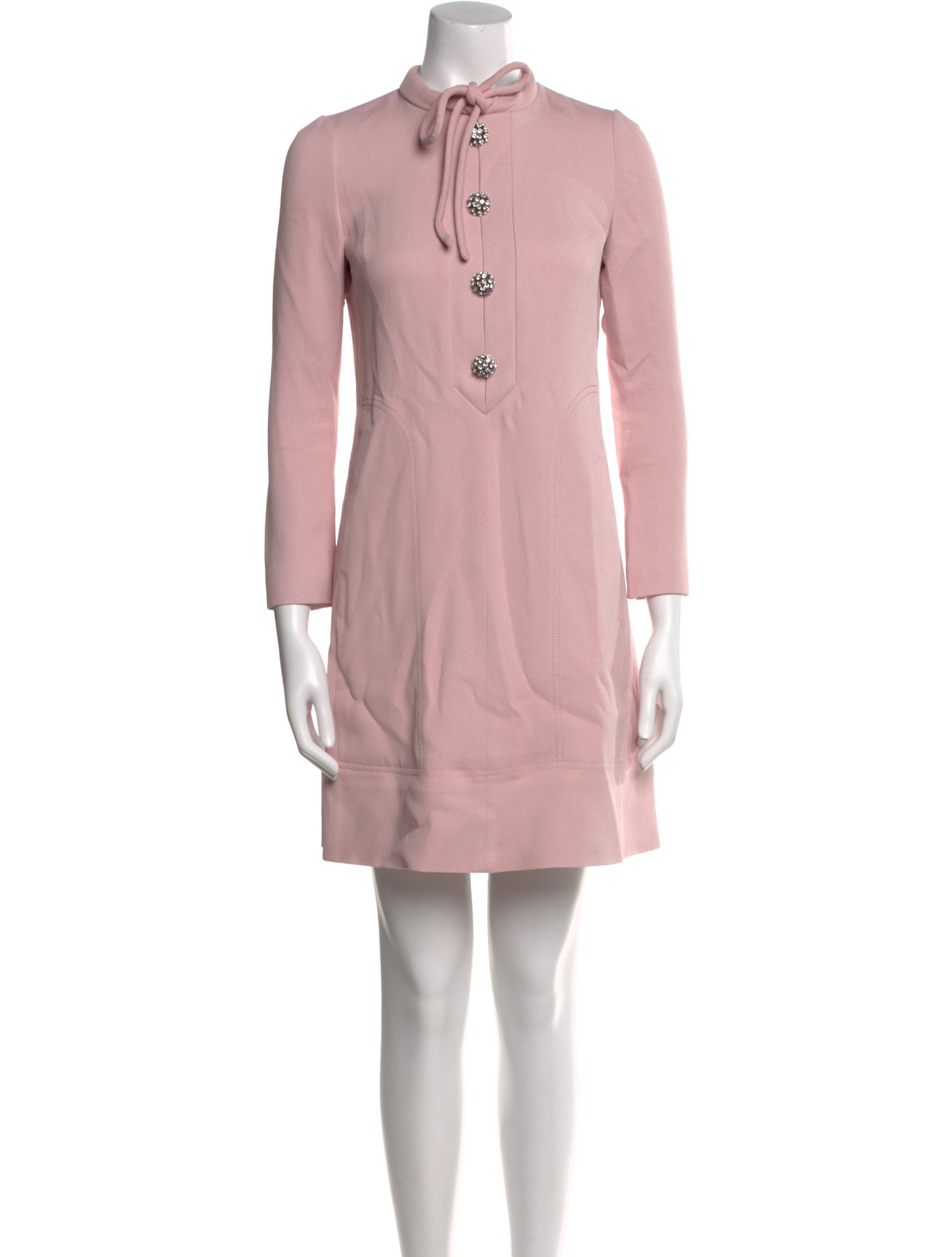 Giambattista Valli Mock Neck Mini Dress