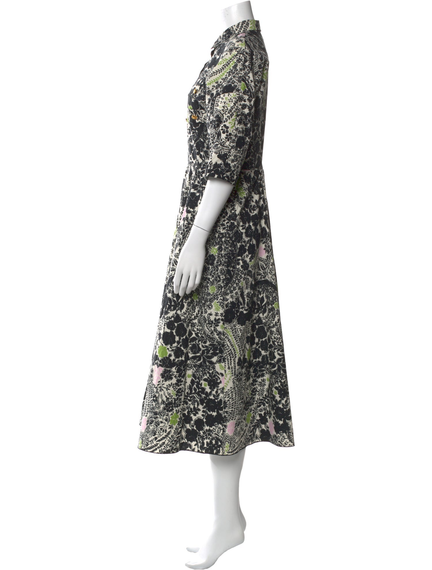 Giambattista Valli Floral Print Long Dress