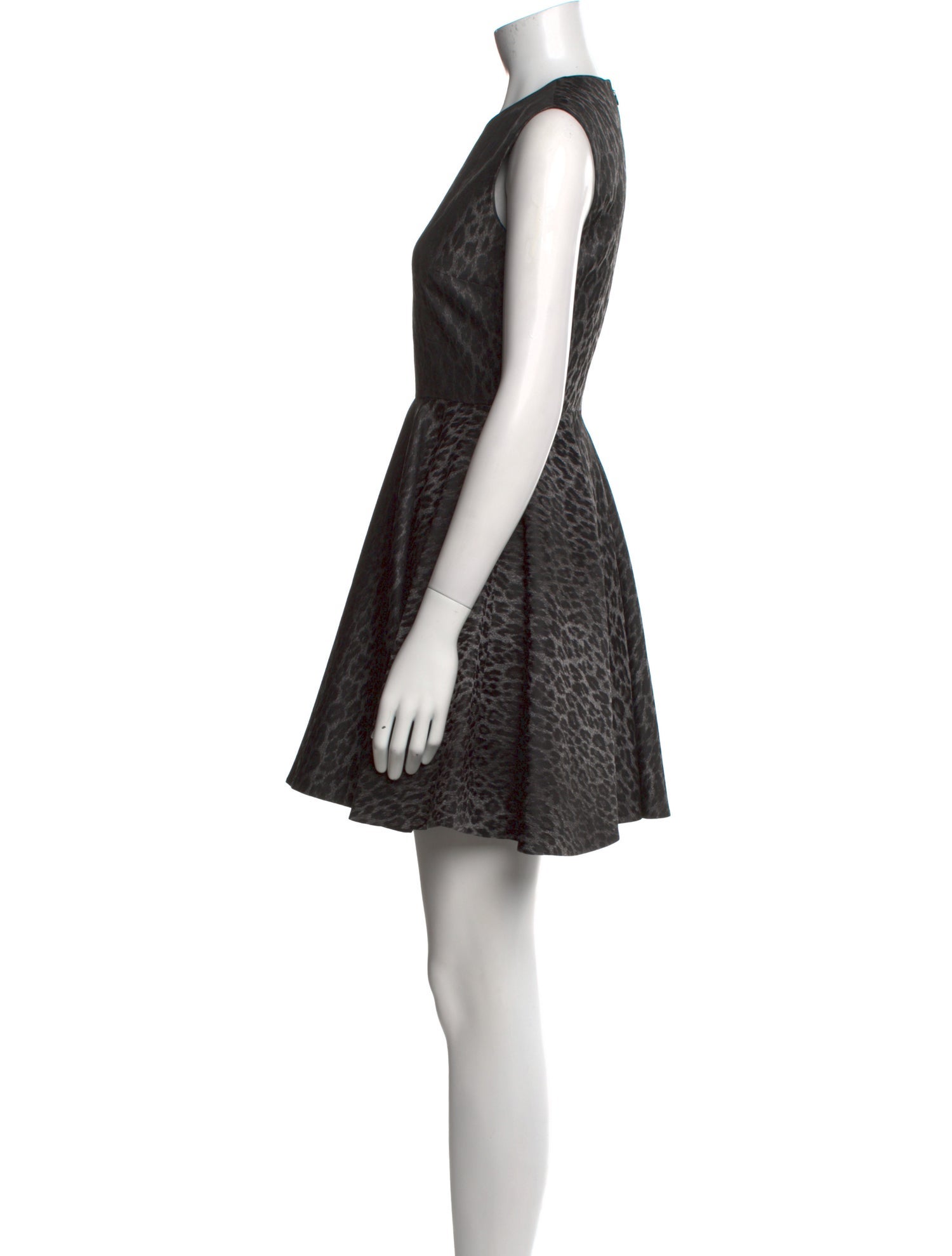 Giambattista Valli Animal Print Mini Dress