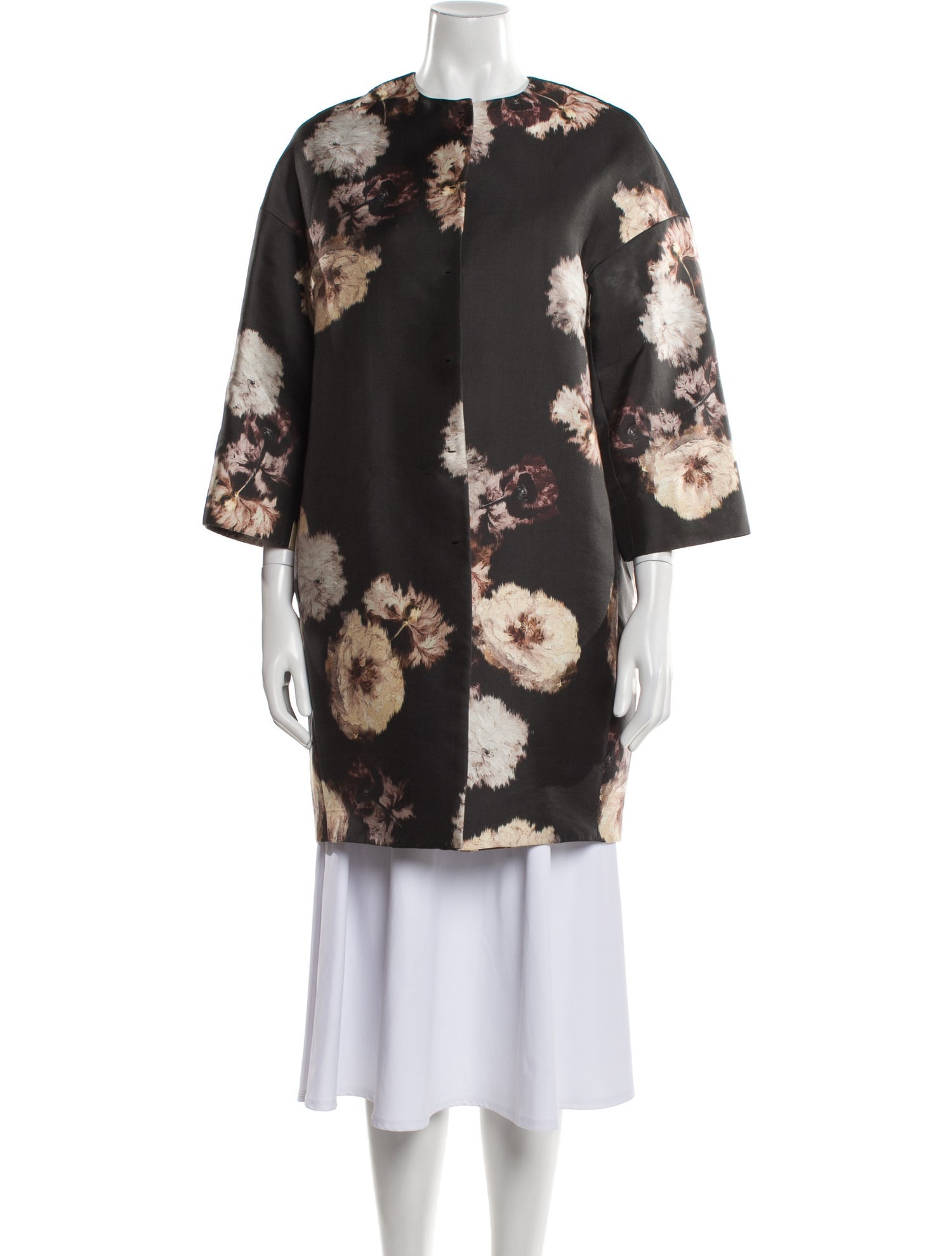 Giambattista Valli Floral Print Coat