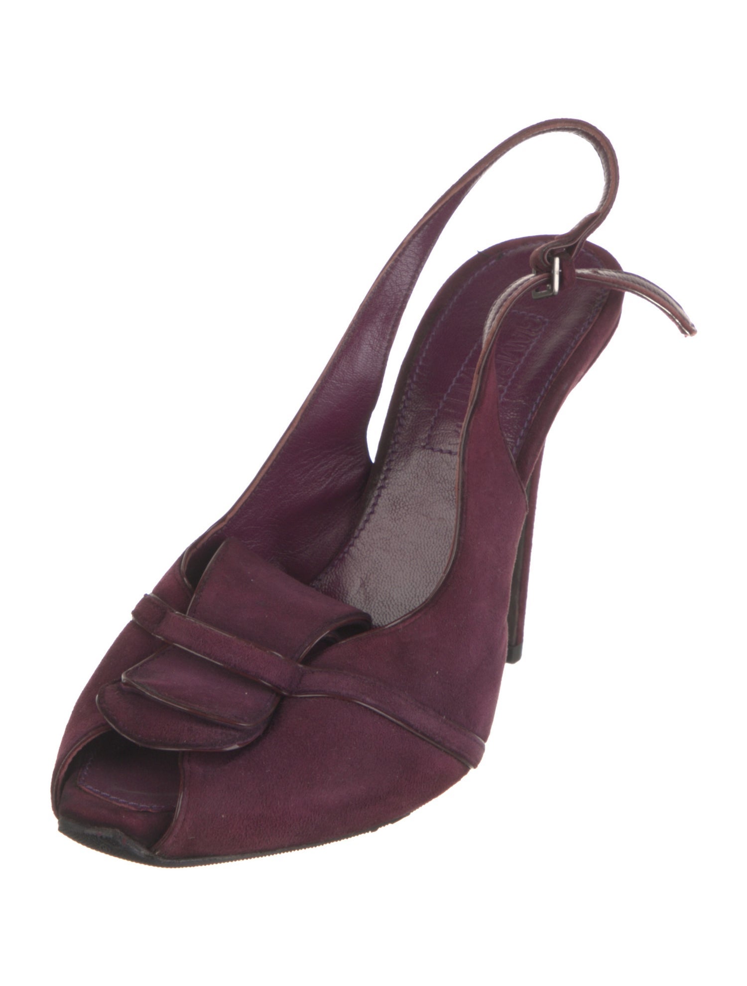 Giambattista Valli Suede Slingback Pumps