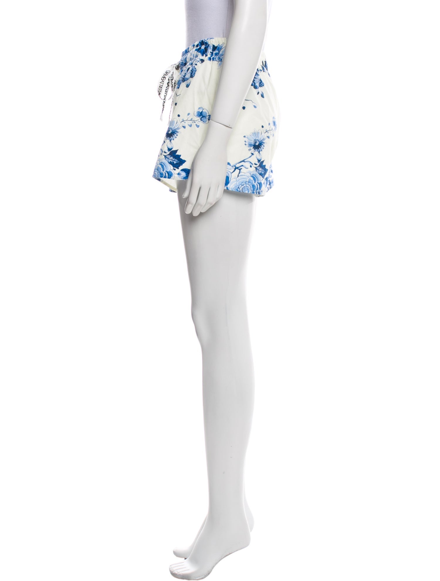 Giambattista Valli Floral Print Mini Shorts