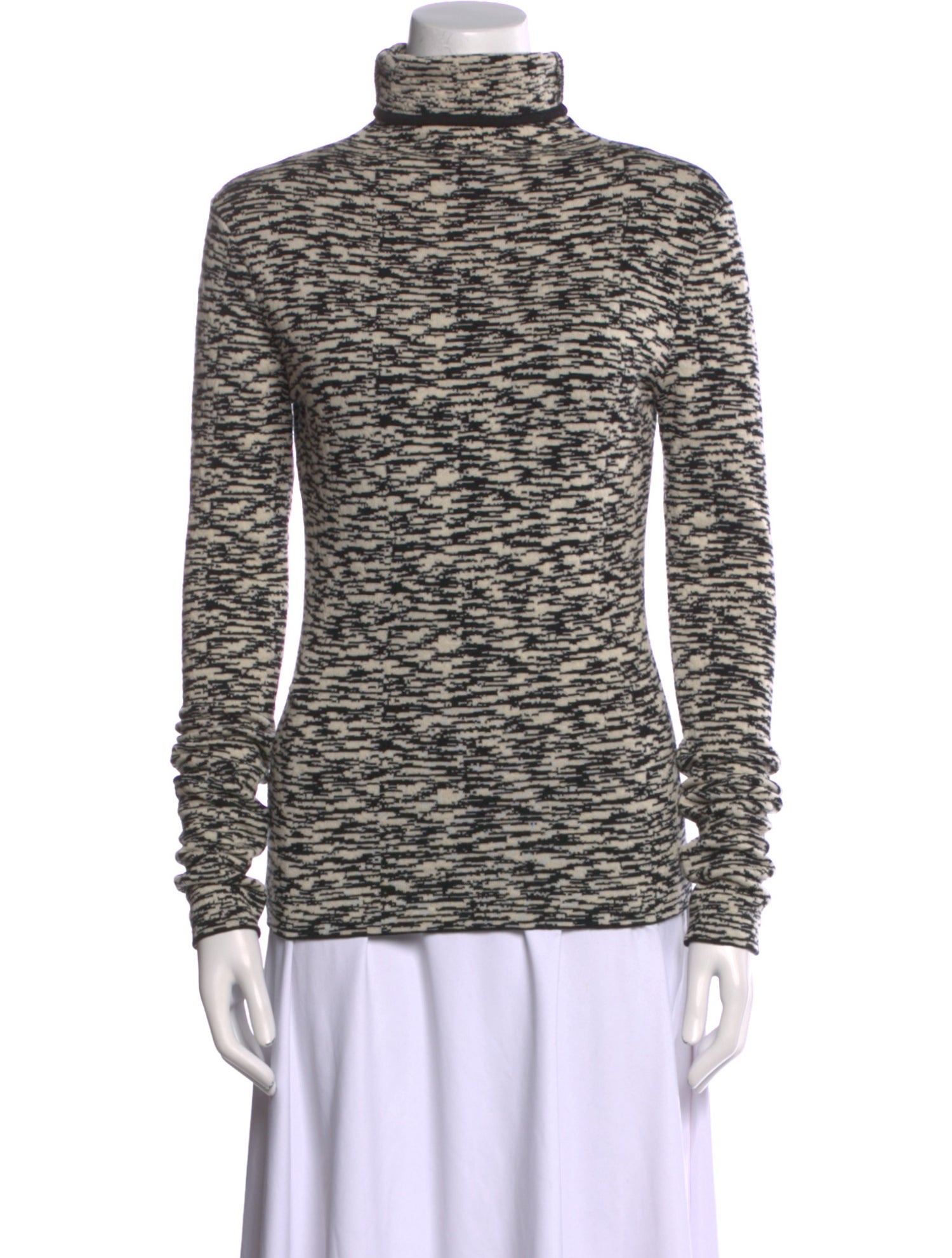 Giambattista Valli Striped Turtleneck Sweater