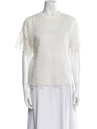 Giambattista Valli Crew Neck Short Sleeve Top