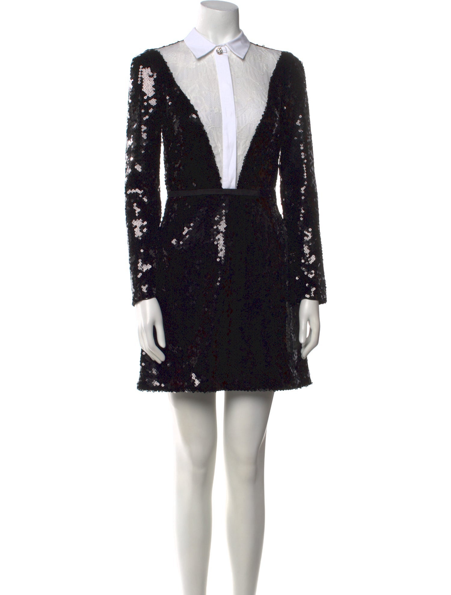 Giambattista Valli V-Neck Mini Dress