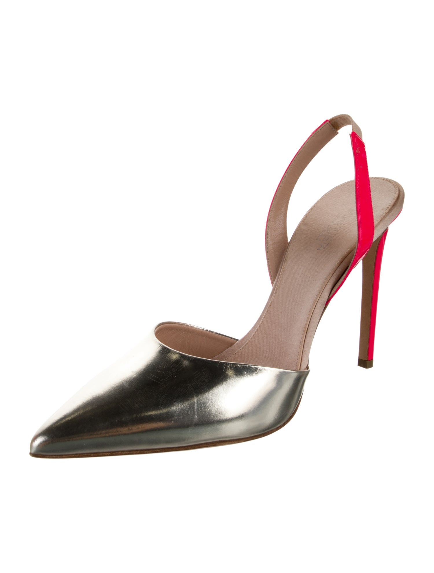 Giambattista Valli Leather Slingback Pumps