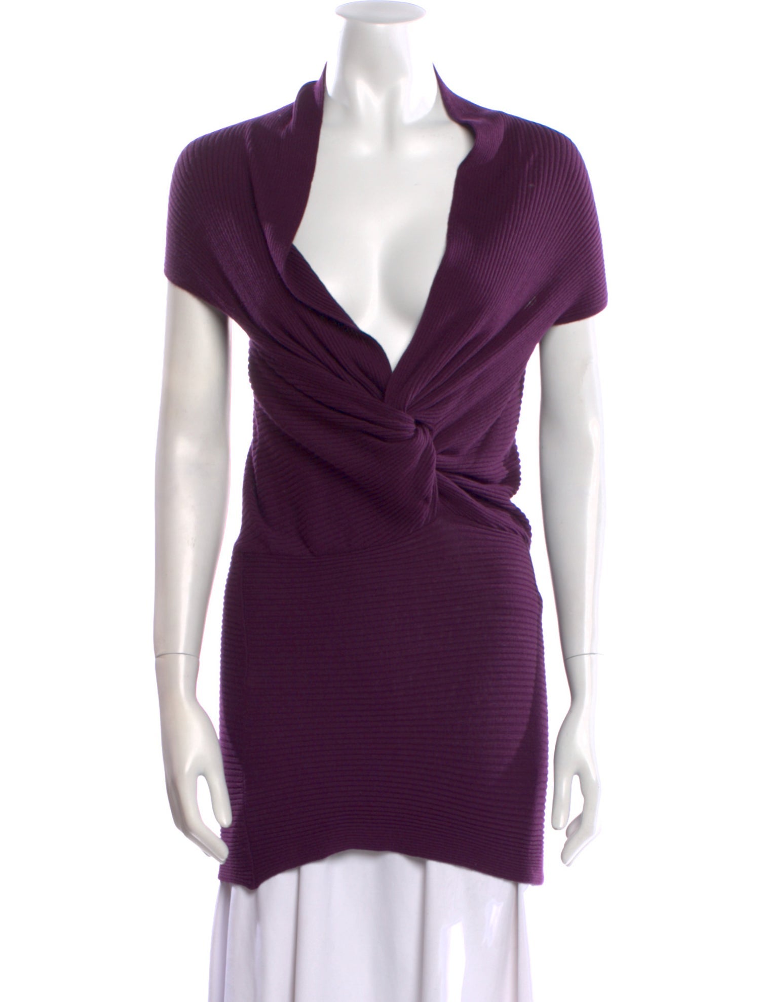 Giambattista Valli Wool Cowl Neck Tunic