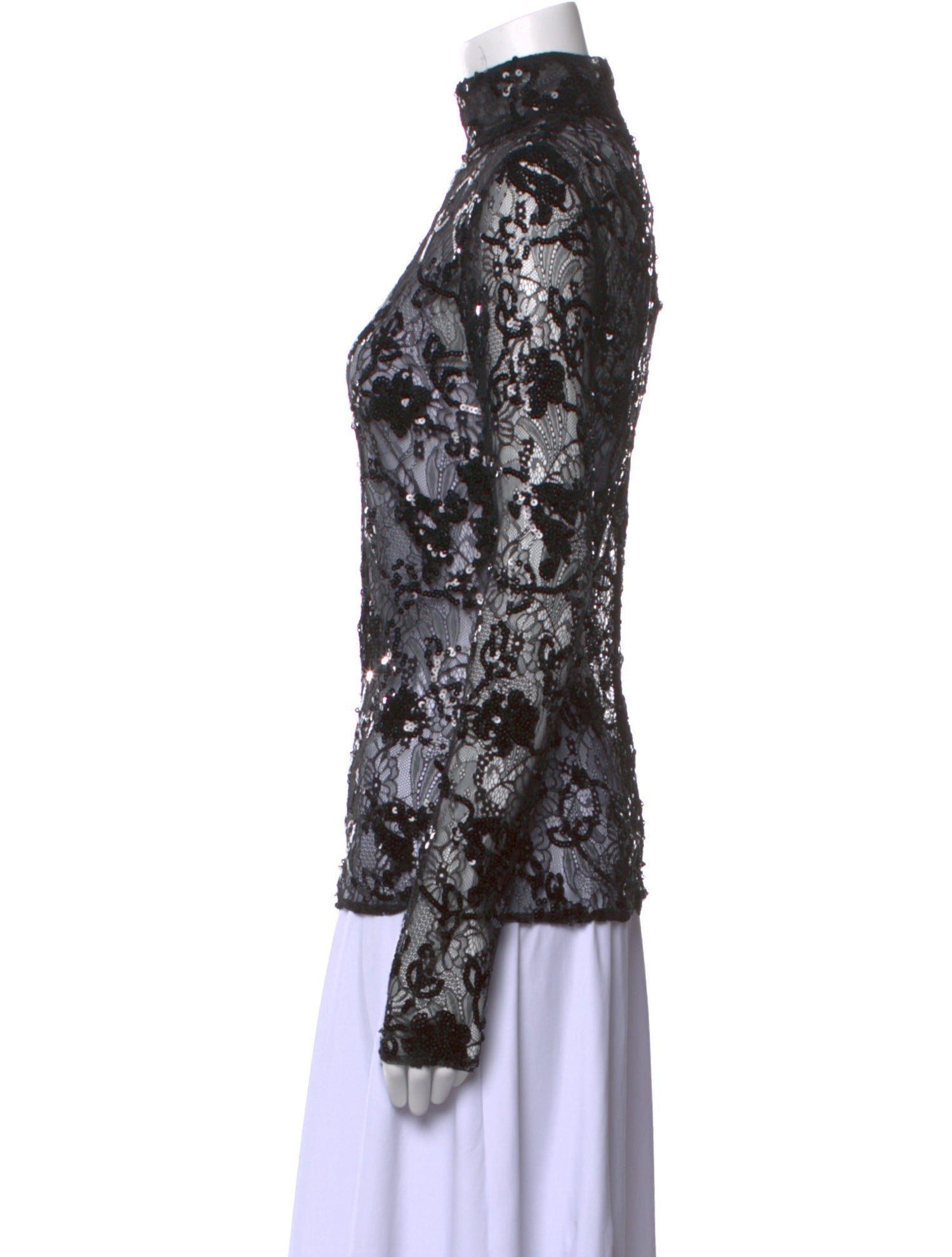 Giambattista Valli Lace Lace Pattern Blouse